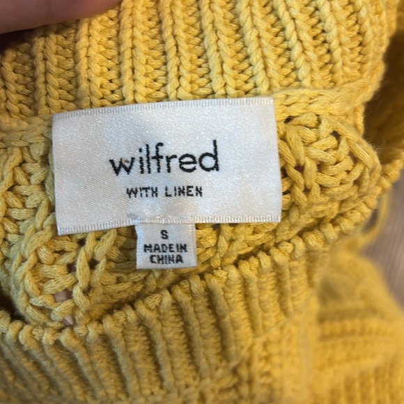 Aritzia Wilfred Yellow Knit Tank Top - Picture 3 of 4
